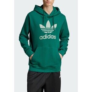 adidas men Adicolor Classics Trefoil Hoodie Collegiate Green Size XL - Brand New